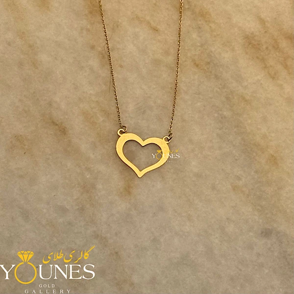 گردنبند قلب ساده مینیمال طلا